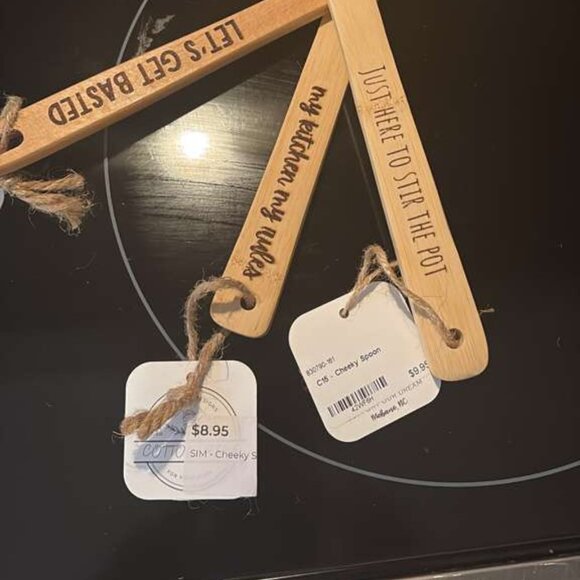 Funny Engraved Bamboo Utensils Set of 3 Puns Kitchen Spoons Hostess Gift - Picture 3 of 7